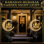 Tujoe 2 Pcs Eid Mubarak Solar Lights Eid Al Adha Outdoor Decorations Mubarak Star Moon Lights Solar Stakes Waterproof for Outdoor Decorations Garden Walkway Lawn Patio Yard(Muslim) - Image 6