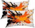 Batmerry Splashes Vibrant Pillowcases, Abstract Splash Art Decorative Bed Pillow Cover with Hidden Zipper Soft Blended for Hair and Skin 20X26 in by Batmerry