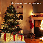 Christmas Decorations Indoor: Set of 3 Christmas Lighted Gift Boxes - Image 2