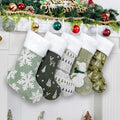 LUBOT Set of 5 Pack Christmas Stockings Applique Sequin Embroidery Craft Mix Plush Classic Rustic Large Family Xmas Stocking Set Fireplace Hanging Holiday Decor by LUBOT