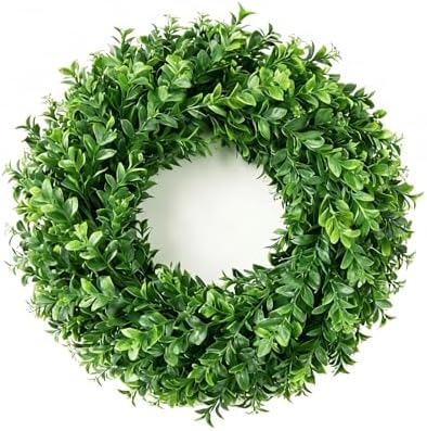 26'' Large Artificial Boxwood Wreath for Front Door Home Décor by Unknown