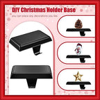 Zhengmy 6 Pcs Black Christmas Stocking Hangers for Mantel Stocking Holders - Image 4