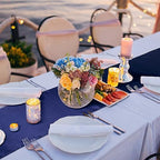 Bencailor 36 Pcs Navy Blue Satin Table Runners Bulk, 12 x 108 Inch - Image 2