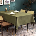 BALCONY & FALCON Rectangle Table Cloth Waterproof Olive 55"x71" - Image 2