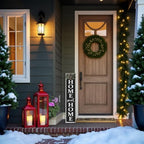 Welcome Sign for Front Porch, 45"×9" Home Sweet Home Sign Strength Durability, Outdoor Welcome Sign Wooden Frame Weight Light for Farmhouse Wall Hanging Decoration (White) - Image 3