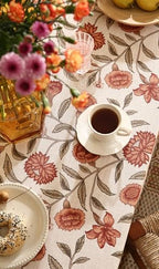 ISAENNE Designer Vintage French Square Small Tablecloth,55"x55" - Image 4