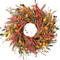 WANNA-CUL 24In Fall Harvest Wreath for Front Door Autumn Thanksgiving Decor by WANNA-CUL