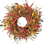 WANNA-CUL 24In Fall Harvest Wreath for Front Door Autumn Thanksgiving Decor by WANNA-CUL