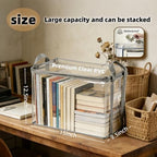4 Pack Clear Comic Book Storage Containers, Gray - Image 2