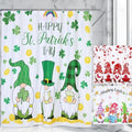Remerry 3 Pcs Easter Shower Curtain for Bathroom Decor with Hooks St Patrick's Day Valentine's Day Holiday Shower Curtains Set,71 x 71 Inch,Waterproof Fabric Bathtub Bathroom Decor(Gnome Style) by Remerry