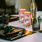 Flameless Pillar Candles Christmas Decorations Snowman Pink Snowflake Flameless Candles with 18-Key Remote Timer for Home Bedroom Living Room Dining Room Table Decorations Set of 2 - Image 5