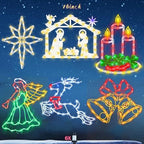 TRWYMZ Christmas Decorations - 16" Christmas Window Silhouette Lights by TRWYMZ