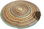 Senegal Placemats/African Bohemian Woven Seagrass Placemats/Natural Wicker Round Basket Placemats/Decorative Hanging Wicker Plates/Hanging Wall Decor (Multicolors) by Handmade