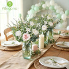 Alecono 5 Kinds Mixed Artificial Greenery Eucalyptus Stems Bulk - Image 5