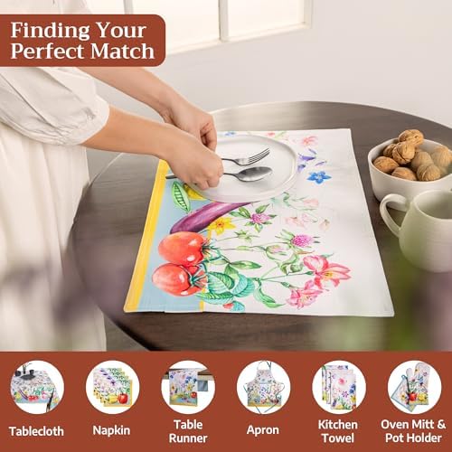 Maison d' Hermine Placemats Set of 4 Reusable 100% Cotton (13"x19") - Image 4