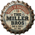 Custom Vintage Bottle Cap Sign | Personalized Faux Metal Wall Decor for Home Bar & Man Cave | UV Printed Lightweight MDF Tavern Plaque | Retro Garage & Pub Gift by AydansUniqueFinds