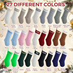 Personalized Christmas Stockings,Custom Embroidered Name & Monogram Knit Stockings for Kids,Family,Cream Silver Cable Knit 18" Christmas Stocking for Fireplace Holiday Decor Gifts(6 Pack) - Image 6