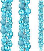 2 Pcs 6 ft Christmas Ball Ornament Garland, Lake Blue by Yuxung
