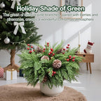 24Pcs 18" Norfolk Pine Stems, Christmas Pine Branches for Decoration - Image 4