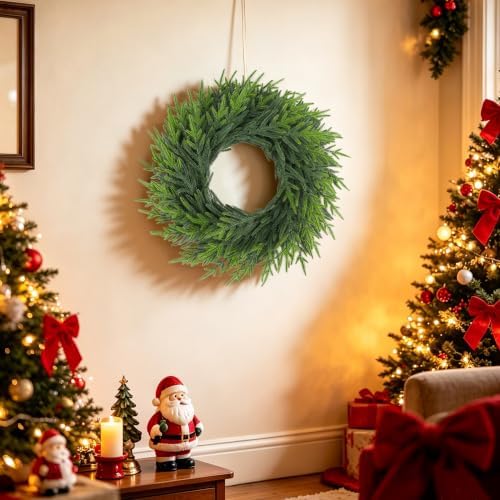 Cllayees 26" Large Norfolk Pine Christmas Wreaths for Front Door - Image 4