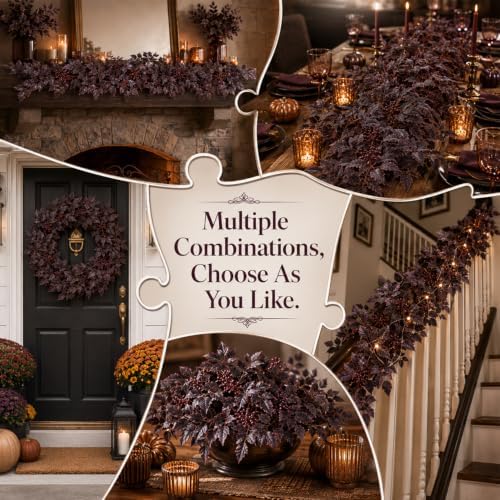 2 Pack 6 Ft Fall Garlands, Fall Decorations for Home - Image 6