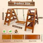 Tnstbiee 3 Tier Cupcake Stand - Wooden Display Stand for Desserts, Fruits - Image 3