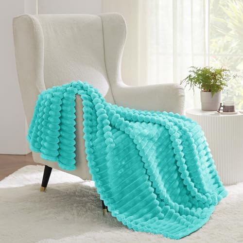 Bedsure Soft Twin XL Blanket for Bed Dorm Blue Fog 66"x90" - Image 3