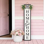 Welcome Sign for Front porch Standing 45"X9" Double-Sided Wood Frame Outdoor Tall Welcome Signs Vertical Decor for Farmhouse Rustic Home Modern Outside Front Door Wall Decorations - Image 5
