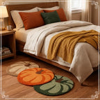 Nuanchu 17 x 28 Inch Fall Pumpkin Door Mat, Non Slip Welcome Doormat - Image 5