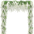 Findosom 15Pcs Total 108FT Wisteria Artificial Flowers Garland for Decor by Findosom