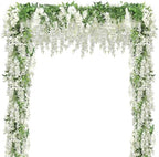 Findosom 15Pcs Total 108FT Wisteria Artificial Flowers Garland for Decor by Findosom