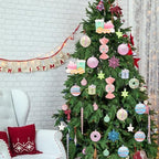 Macaron Christmas Ball Ornaments Set, Candyland Tree Decorations, 70 Pack - Image 7