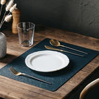 DOLOPL Placemats Set of 12, Reversible Dual-Color Faux Leather Place Mats - Image 5