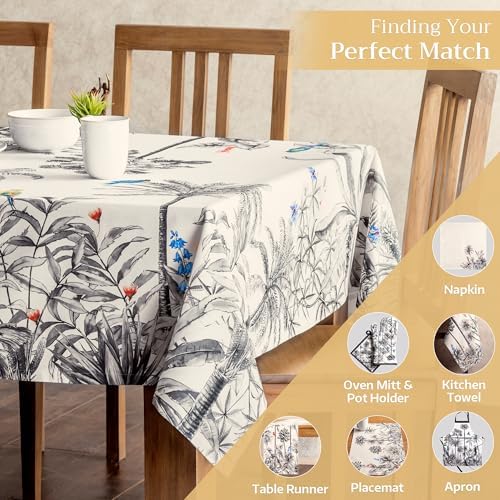 Maison d' Hermine Table Cloth Rectangle Table Reusable 100% Cotton 60"x90" - Image 2