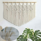 Achart Macrame Wall Hanging Large- Boho Wall Decor- large wall art- Wall Decor Living Room- Macrame Tapestry Boho Decor for Bedroom (Beige-Flower) - Image 5