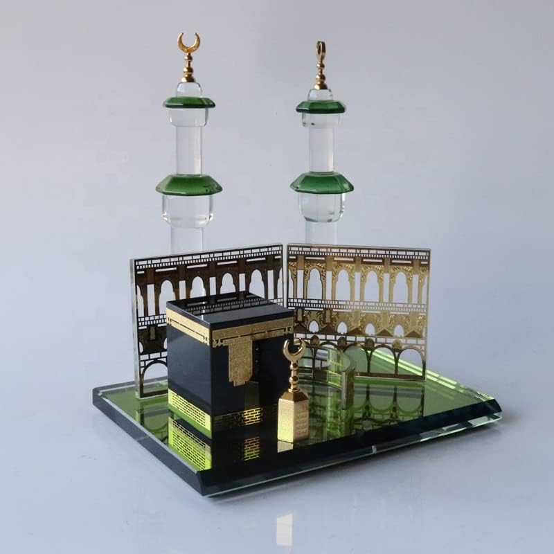 Islamic Crystal Decorations The Minaret of Mecca Mosque and Kaaba Ramadan Eid Gifts - Image 2