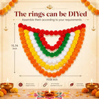 Pinkunn 4 Pcs Diwali Marigold Garland for Door Frame Decoration 19.69x15.75 - Image 2