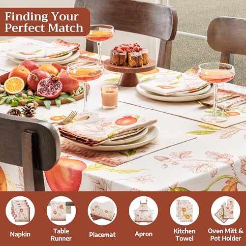 Maison d' Hermine Table Cloth Rectangle Table Reusable 100% Cotton 60"x90" - Image 4