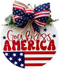Classroom welcome sign Teacher door sign Gift for Teacher (Bless america, 15" Width) by Unknown