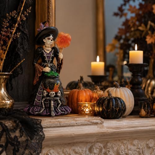 Comfy Hour 8 Inch Day of the Dead Witch Figurine, Catrina Decor - Image 6