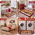 Lyrow 2 Pcs Welcome Doormat and Plaid Door Mat Anti-Slip Welcome Floor Mat - Image 6
