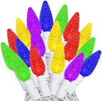 Novelty Lights 24FT 70 LED C6 Outdoor Rainbow Christmas String Lights by NoveltyLights-LightExperts