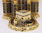 Modefa Islamic Turkish Table Decor Showpiece Gift Sculpture Figure Arabic 99 Names of Allah Kaba Clock Tower Replica Gold - Image 7