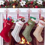 4 Pcs Pink Bow Stocking Hangers for Mantle - Image 4