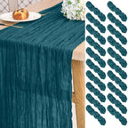 20 Pack Teal Cheesecloth Table Runner Long,21.5 x 120 Inch by EnjoyYourLifeEveryDay