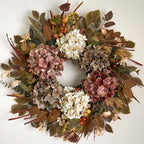 24 Inch Hydrangea Fall Wreaths for Front Door, Fall Decor for Home by EZsenses