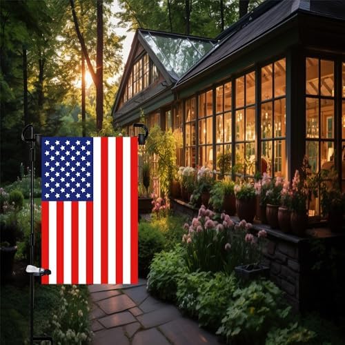 Garden Flag Pole Stand Holder,Akeydeco 10 Pack Garden Flags for Outside with Flag Stopper and Clip Waterproof Powder-Coated Paint for Flag Pole Holder for Outside House,Yard Flags for Outside - Image 4