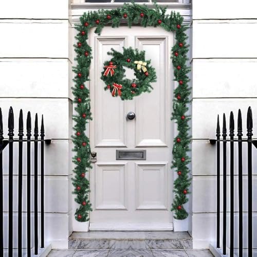 Outroad 9 ft Christmas Garland - Soft Greenery Twist Wreath Artificial Ivy Non-Lit Green Garland, for Holiday Season Outdoor Indoor Party Decorations,15 Pack - Image 4