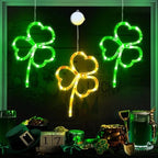 [Timer] 3 Pack St Patricks Day Decorations Shamrock Window Lights by Sakayo