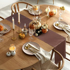 Bencailor 24 Pcs Brown Satin Table Runners Bulk, 12 x 108 Inch - Image 4
